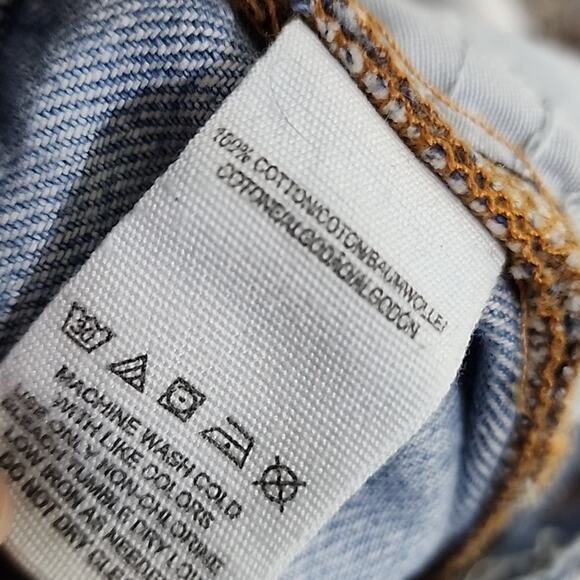 Free People Boho Distressed Size 24 Blue Jeans - Picture 5 of 13